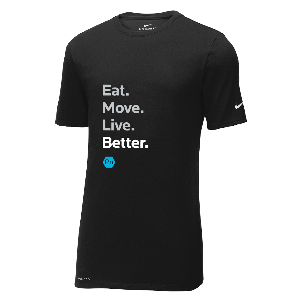 Men's PN "Eat. Move. Live Better." Nike Dri-Fit Crew Tee