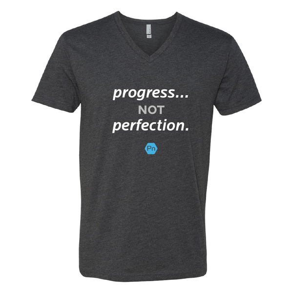Men's PN "Progress not Perfection." V-Neck Tee