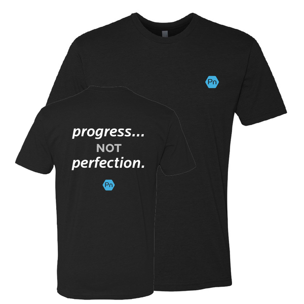 Unisex PN "Progress not Perfection." Crew Tee - Back Print