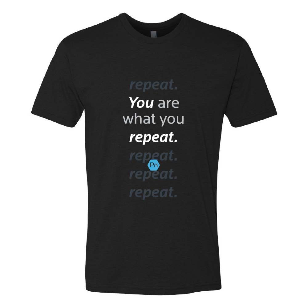 Men's PN "You are what you repeat." Crew Tee