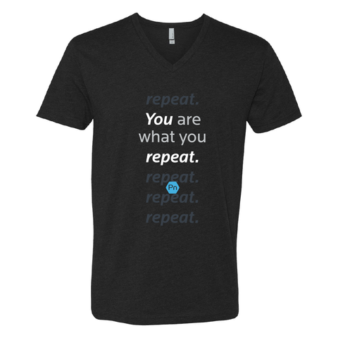 Men's PN "You are what you repeat." V-Neck Tee